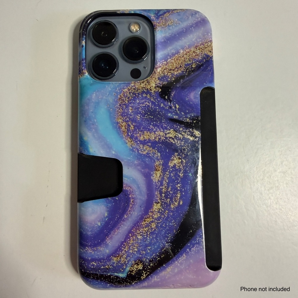 Velvet Caviar Galaxy Glitter Wallet Case for iPhone 13 Pro